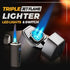 Triple Jet Torch Metal Lighter