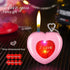 Love Inflatable Flame Lighter Keychain Pendant